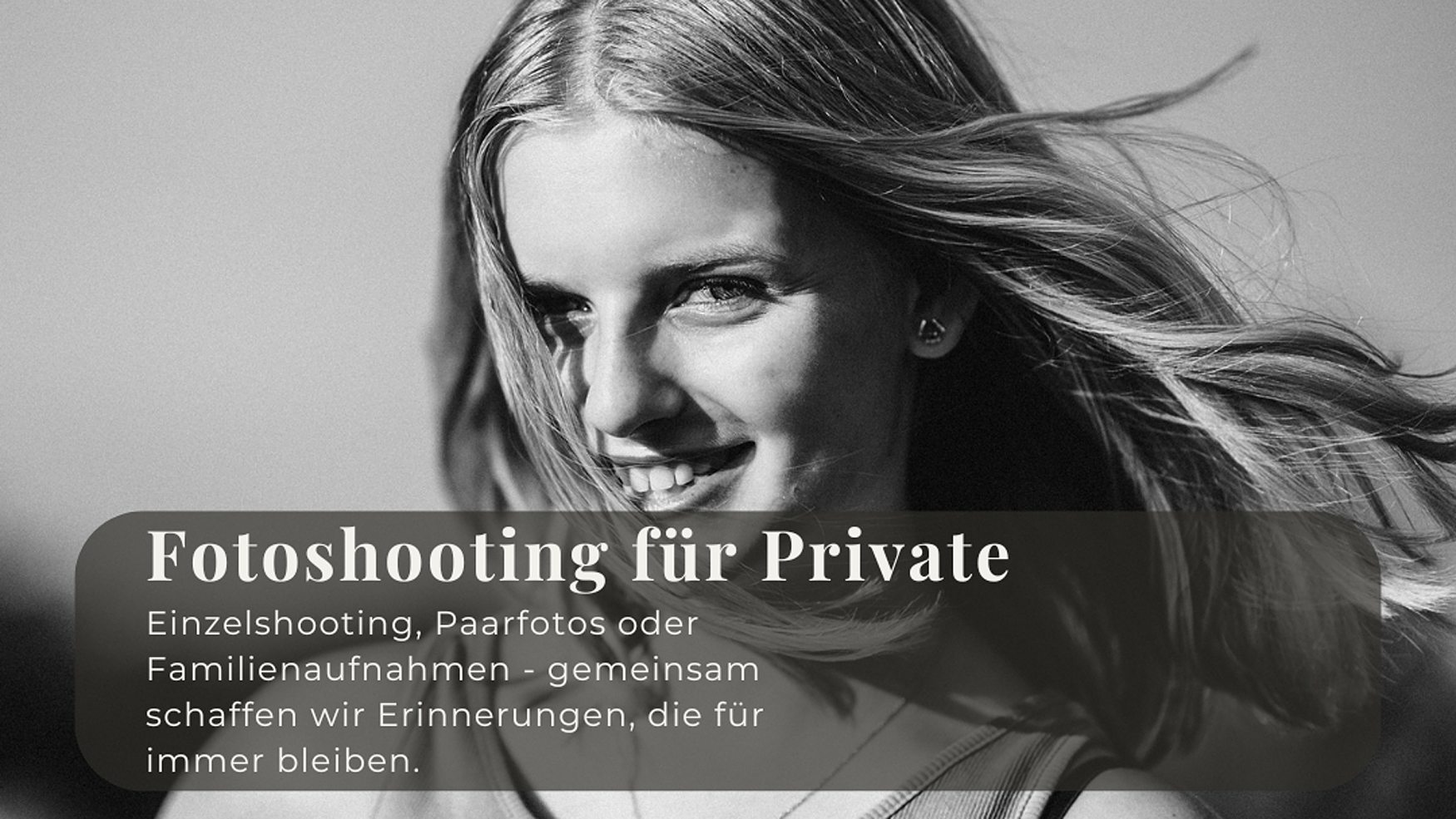 professionelle Fotografie Fotoshooting für Private
